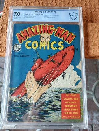 - Man Comics 6 (cbcs 7.  0) Extremely Rare (1939) 7.  0