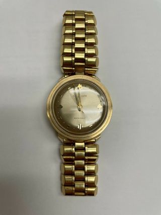 RARE Vintage 1960’s Bulova Accutron 18K Gold Astronaut GMT Watch 24 Hr Bezel 2