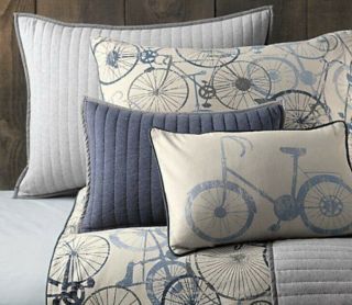 Restoration Hardware Bicycle Duvet Cover Size Twin