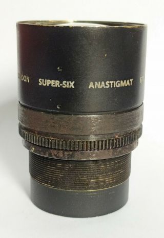 Dallmeyer - Six Anastigmat 2inch F/1.  9 Lens Rare Special Edition Prototype?