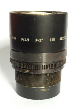 Dallmeyer - six Anastigmat 2inch f/1.  9 Lens Rare Special edition Prototype? 3