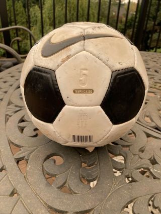 Nike Tiempo Classic Soccer Ball 5 Football Rare Geo Balanced Fifa Inspected