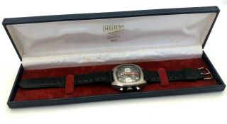 Rare Vintage Heuer Chronograph Champion Dial Ref 741 - 1 Valjoux 7734 BOX 5