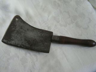 Vtg Antique J.  Beatty & Son,  Chester,  Pa.  7 " Blade Meat Cleaver