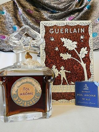 Vintage Guerlain Fol Arome 3 Oz Parfum / Perfume,  Baccarat Bottle,  Rare