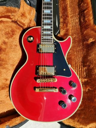 1983 Gibson Les Paul Custom Rare Color Candy Apple Red