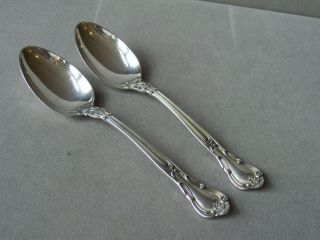 Chantilly By Gorham Sterling Small Teaspoons 5 3/4 " Set Of 2 Old Marks