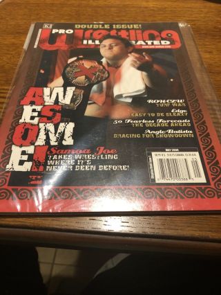Rare Pro Wrestling Illustrated Pwi May 2006 Samoa Joe Double Issue