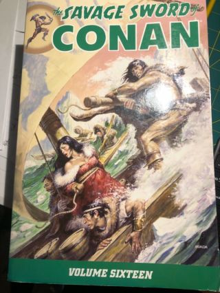 The Savage Sword Of Conan Volume 16 Dark Horse Deluxe Tpb Rare Oop Marvel Years