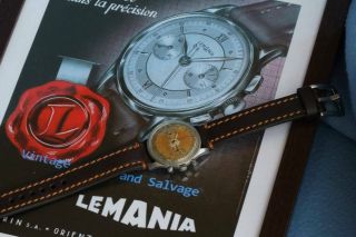 Rare Military Chronograph Watch Lemania Cal 27ch