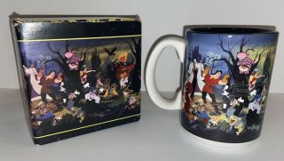 Walt Disney World Villains Ceramic Coffee Cup 12 Oz Mug - Rare W/ Box