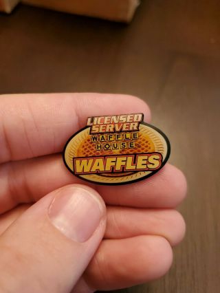 Vintage Waffle House Licensed Server Waffles Pin Extremely Rare