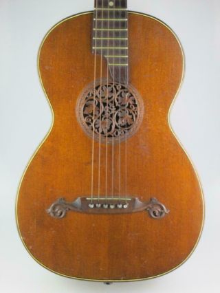 Rare Antique 19th Century Baroque Style Romantic Guitar Circa 1890