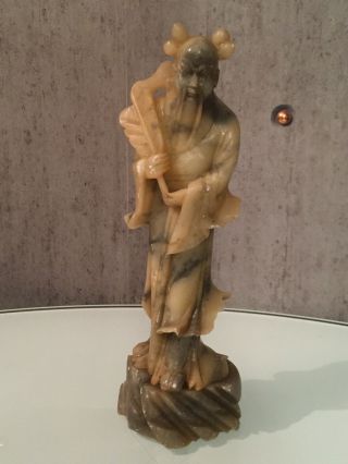 Stunning Antique Chinese Carved Soapstone Figure