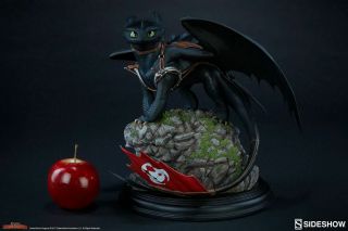 Toothless Statue By Sideshow Collectible How To Train Your Dragon 89/3250 Rare
