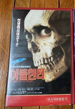 Dawn Of The Dead Vhs Rare Horror Zombies George Romero Korean Dawn Into Fear