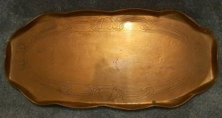 Arts & Crafts Copper Tray Eustace Brothers Newlyn/hayle/cornish Copper Interest.