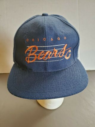 Vintage 80’s Chicago Bears Nfl Football Snapback Hat Cap Rare Script