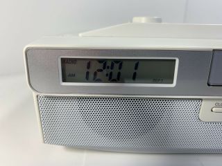 SONY Under Cabinet Counter Kitchen Clock Radio ICF - CD523 AM FM CD Player/ 2