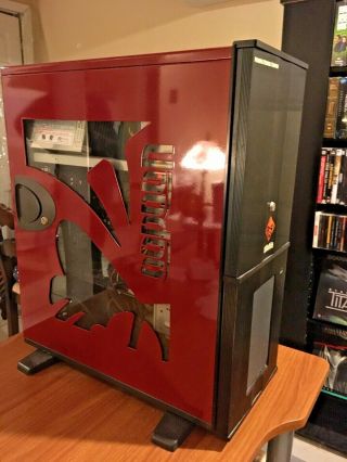 Rare Red Voodoo Computer Gaming Case 2009 (computer Not Functional)