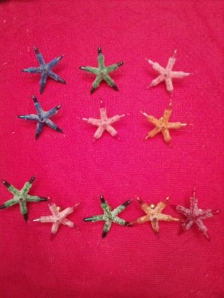 Vintage Rare Noma Twinkling Frosted 8 Star Lights C 6