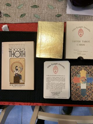 Rare 1969 Aleister Crowley Thoth Tarot Deck First Printing Llewellyn Hong Kong,