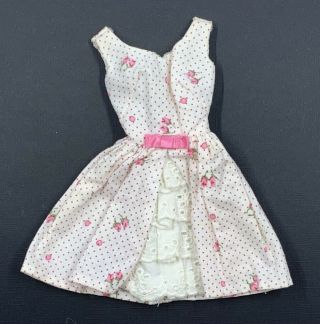 Vintage Barbie 931 Garden Party Pink And White Lace Dress Lovely