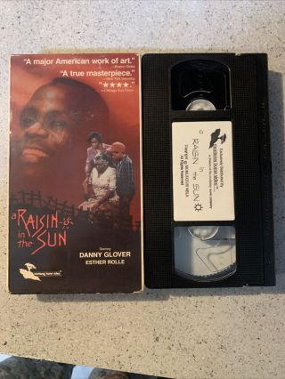 A Raisin In The Sun Vcr Vhs Tape Movie Esther Rolle Danny Glover Htf Oop Rare