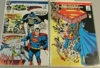 2 Rare Batman Variants Best Western At&t Promo Wf 179 Superman Mos Worlds Finest