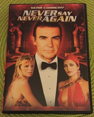 Never Say Never Again Dvd (1983) Rare James Bond Sean Connery/kim Basinger Mgm