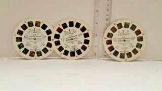 View - Master Reel A,  B & C E.  T Extra - Terrestrial Usa Viewmaster Reels - Rare