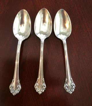Gorham Old Mark Chantilly Sterling Silver Tea Spoons - 5 3/4 In