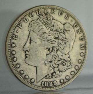 1889 - Cc Morgan Silver Dollar Rare Key Date Vf Details