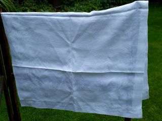 Large White Cotton Huckaback Damask Linen Towel 42 " X 26 "