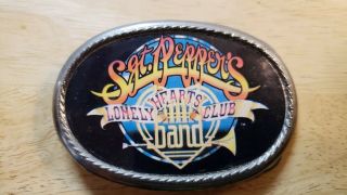 Vintage Rare Belt Buckle Sgt.  Peppers Lonely Hearts Club Band Movie Midwestern