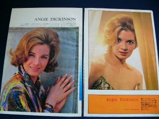 1960s Angie Dickinson Jessica Japan Vintage 16 Clippings Very Rare