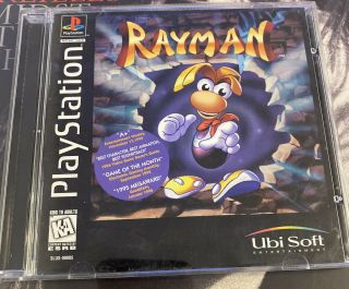 Ps1 Rayman (playstation 1,  1995/1996) Black Label Cib Jewel Case Variant - Rare