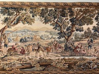 vintage french wall tapestry hanging 3