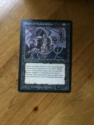 Mtg English Legends Chains Of Mephistopheles X1 Nm,  /m - (reserved List)