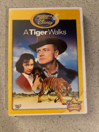 A Tiger Walks Dvd The Wonderful World Of Disney Like W/ Insert Oop Rare