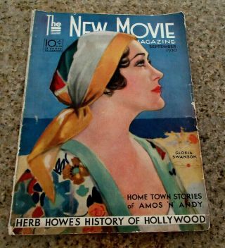 The Movie Sep 1930 Gloria Swanson Harold Lloyd - Anna Q Nilsson - Fairbanks Jr,
