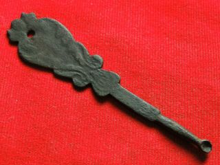 Ancient Bronze Rare Roman Artifact For Ear Cleaning