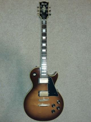 Rare Vintage 1975 Ibanez Custom Les Paul Electric Guitar W/ Case