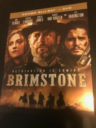 Brimstone With Rare Slipcover (blu - Ray/dvd,  2017,  2 - Disc Set)