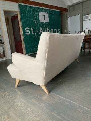 Rare Early Jens Risom For Hans Knoll Sofa couch Danish Modern for restoration 3