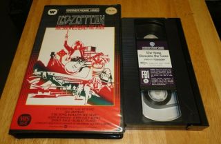 Led Zeppelin : The Song Remains The Same (vhs,  1984) Rare Music Warner Big Box