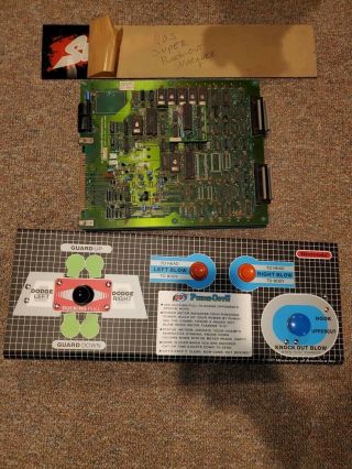 Nintendo Punch - Out Arcade Machine Kit (rare) Control Panel,  Pcb & Marquee