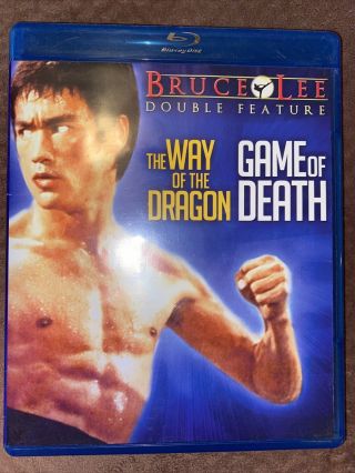 The Way Of The Dragon / Game Of Death Blu - Ray Bruce Lee Double Feature Rare Oop