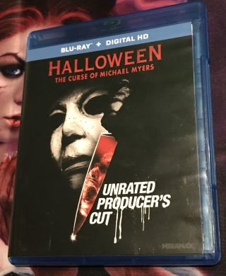 Halloween 6 The Curse Of Michael Myers (blu - Ray Disc,  2015) Oop Rare