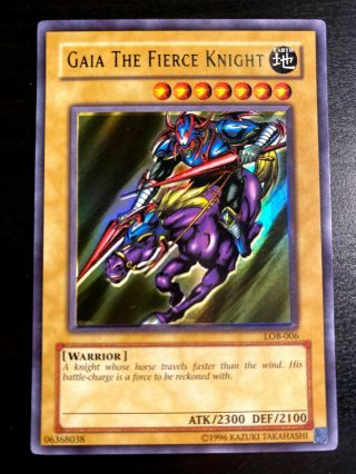 1x Yugioh Unlimited Gaia The Fierce Knight Lob - 006 Ultra Rare Nm